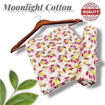 2 Pcs Women's Unstitched Printed Suit