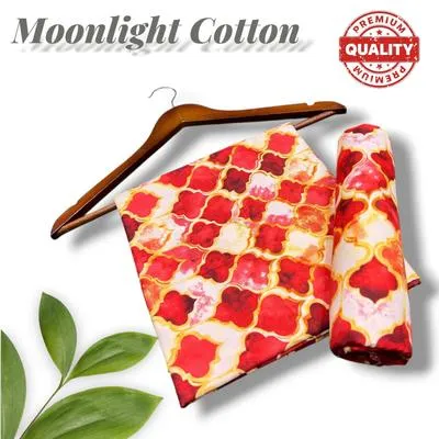 2 Pcs Women's Unstitched Printed Suit