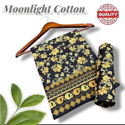 2 Pcs Women's Unstitched Printed Suit