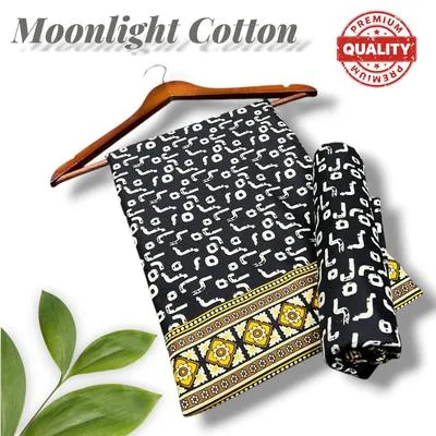 2 Pcs Women's Unstitched Printed Suit