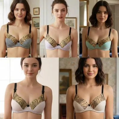 Silk Printed Comfortable And Lightweight Padded Bra