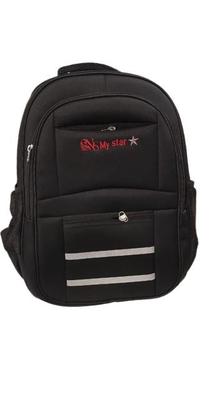 Unisex Parachute School Bag - Stylish Black Backpack for Boys & Girls