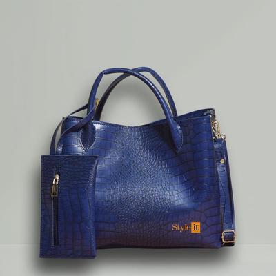 Women's PU Leather Textured Hand Bag Set